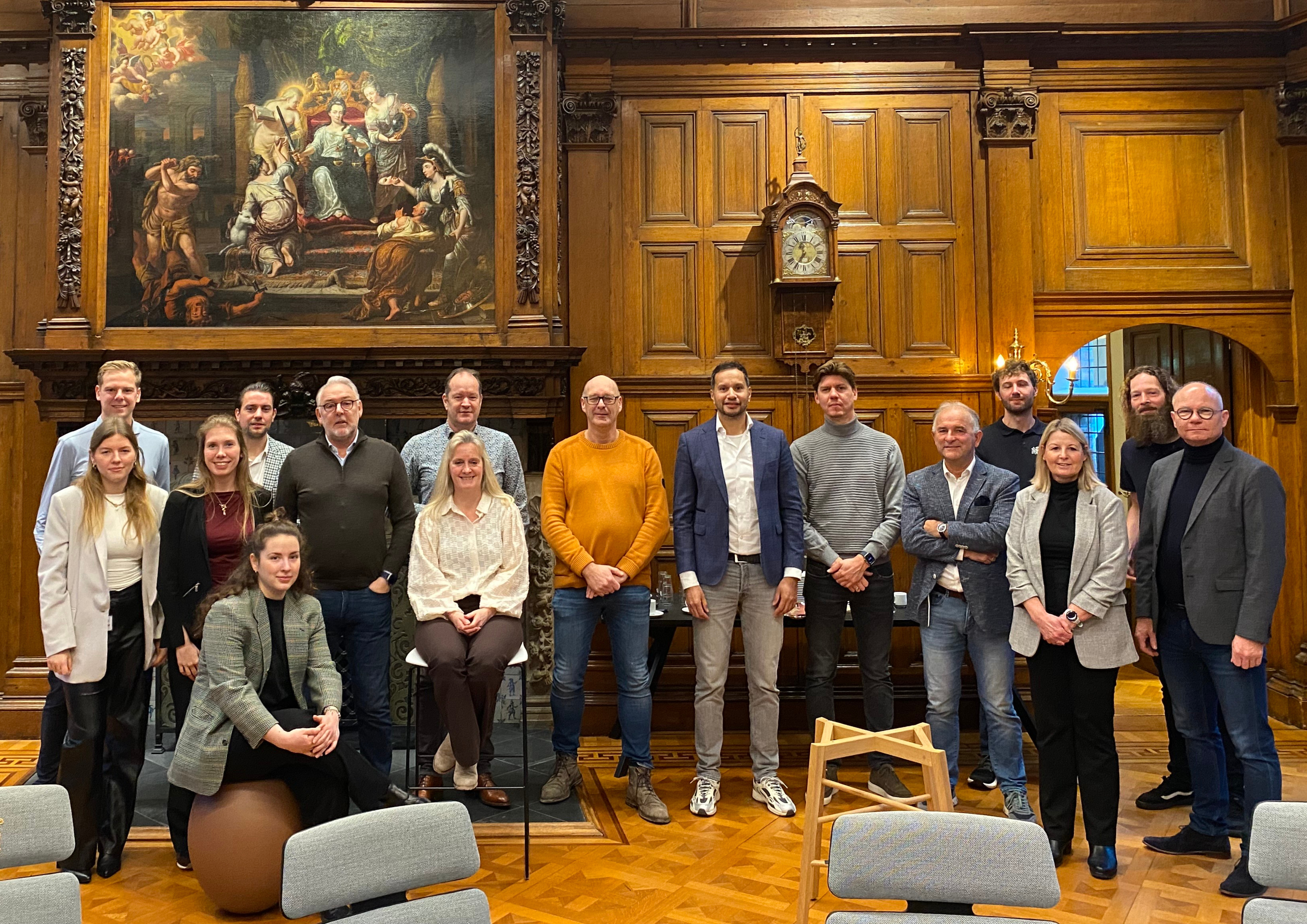 Oranje Bruin Eenvoudig Herfstblad Lege Pagina Rand A4 Horizontaal